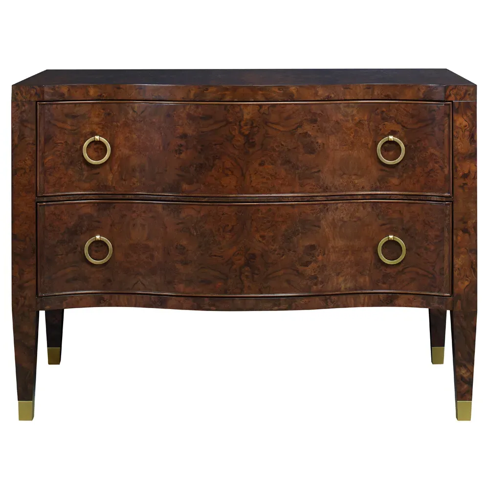 Osborne Bachelor Chest - Brown, Walnut Burl image