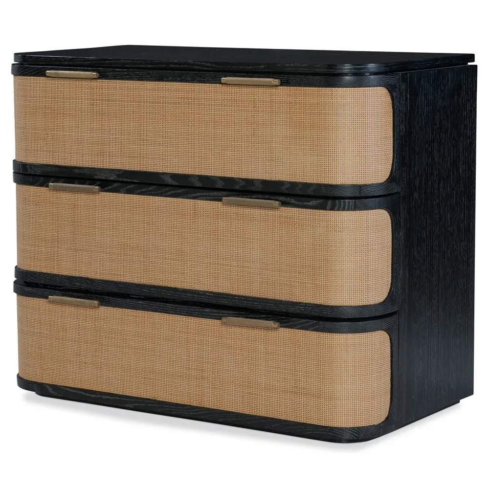 Rohan Bachelor Chest - Black, Oak