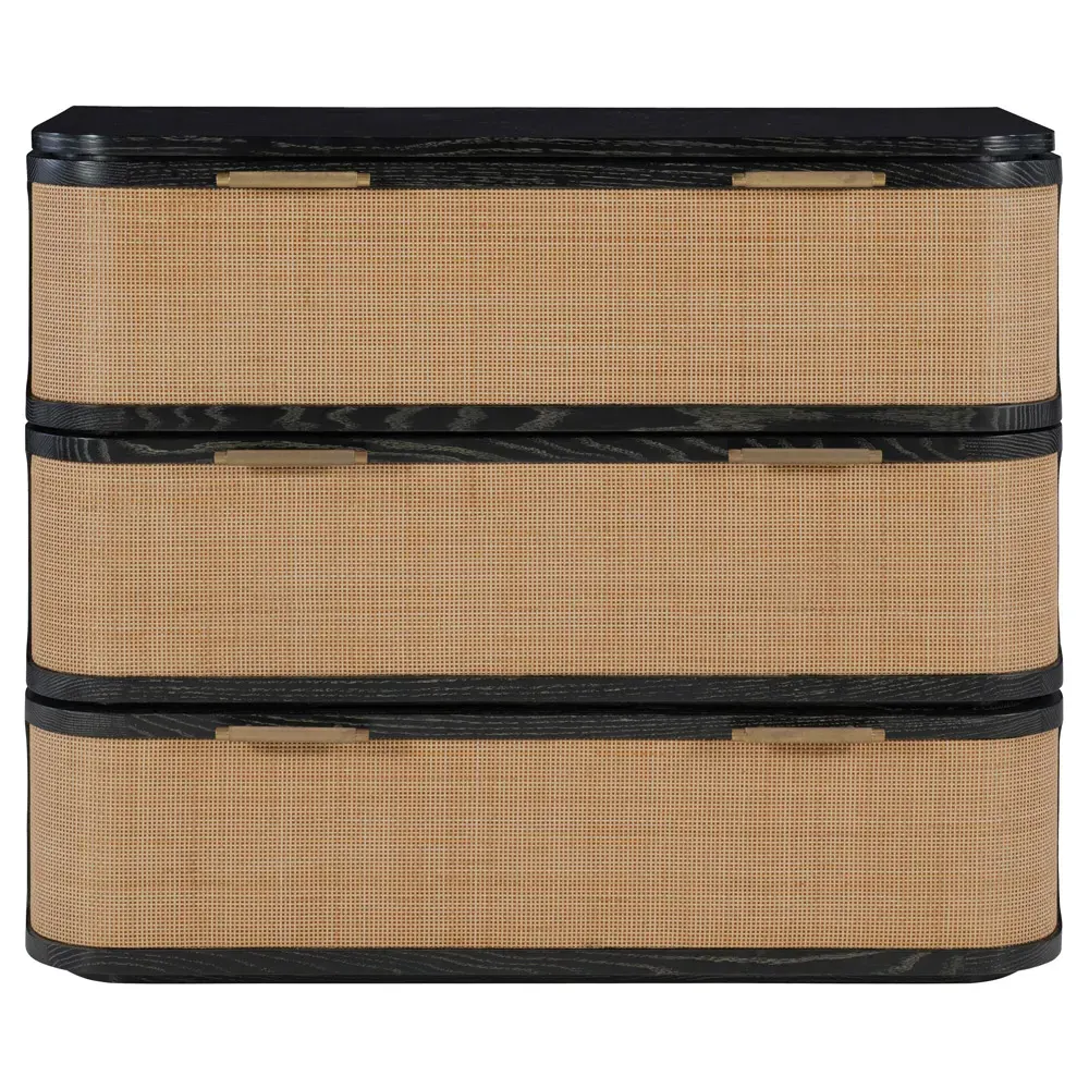 Rohan Bachelor Chest - Black, Oak