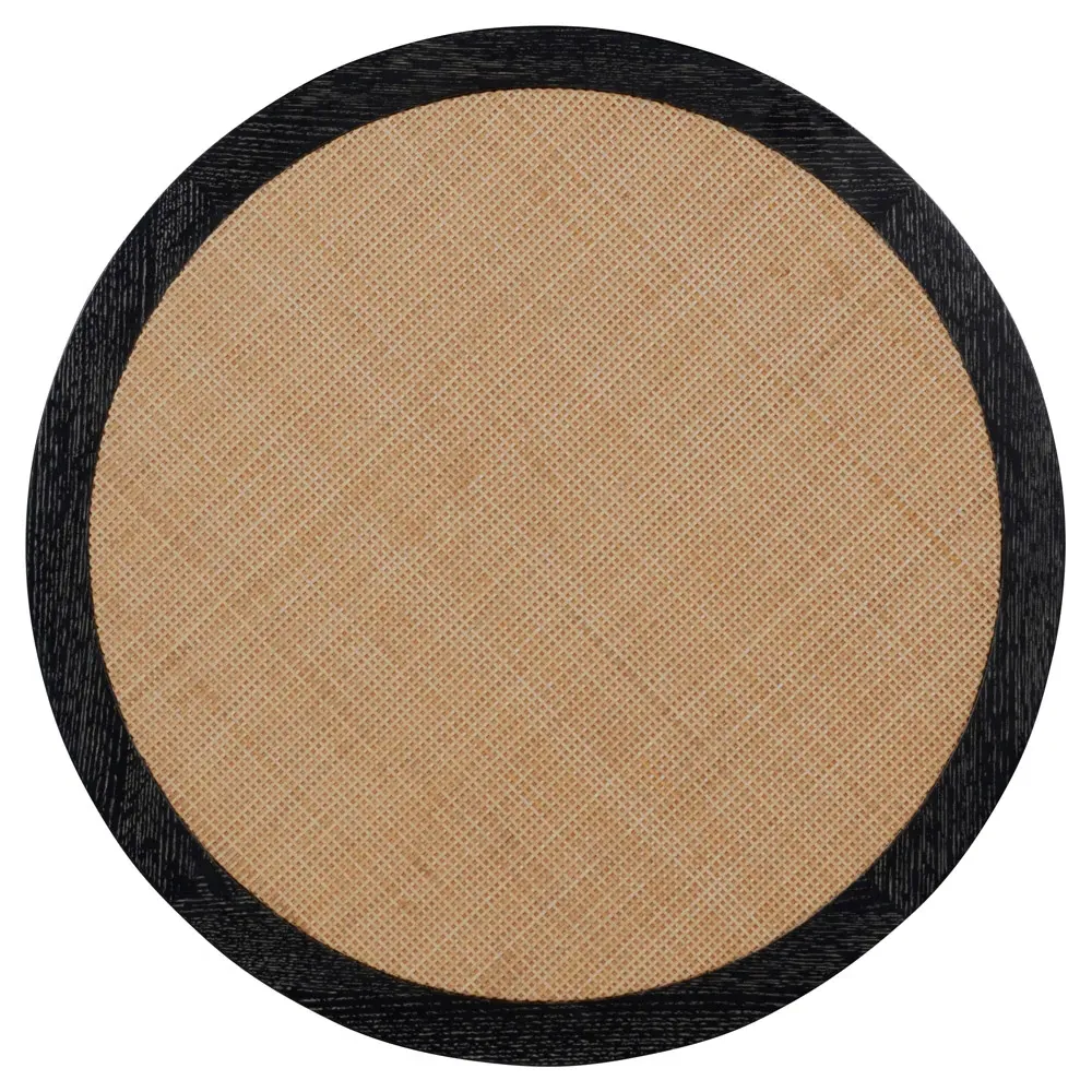 Rohan Square Side Table - Black, Oak