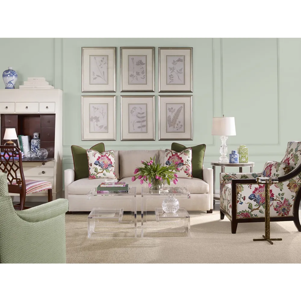 Rosemont Square Side Table - Bronze, Acrylic