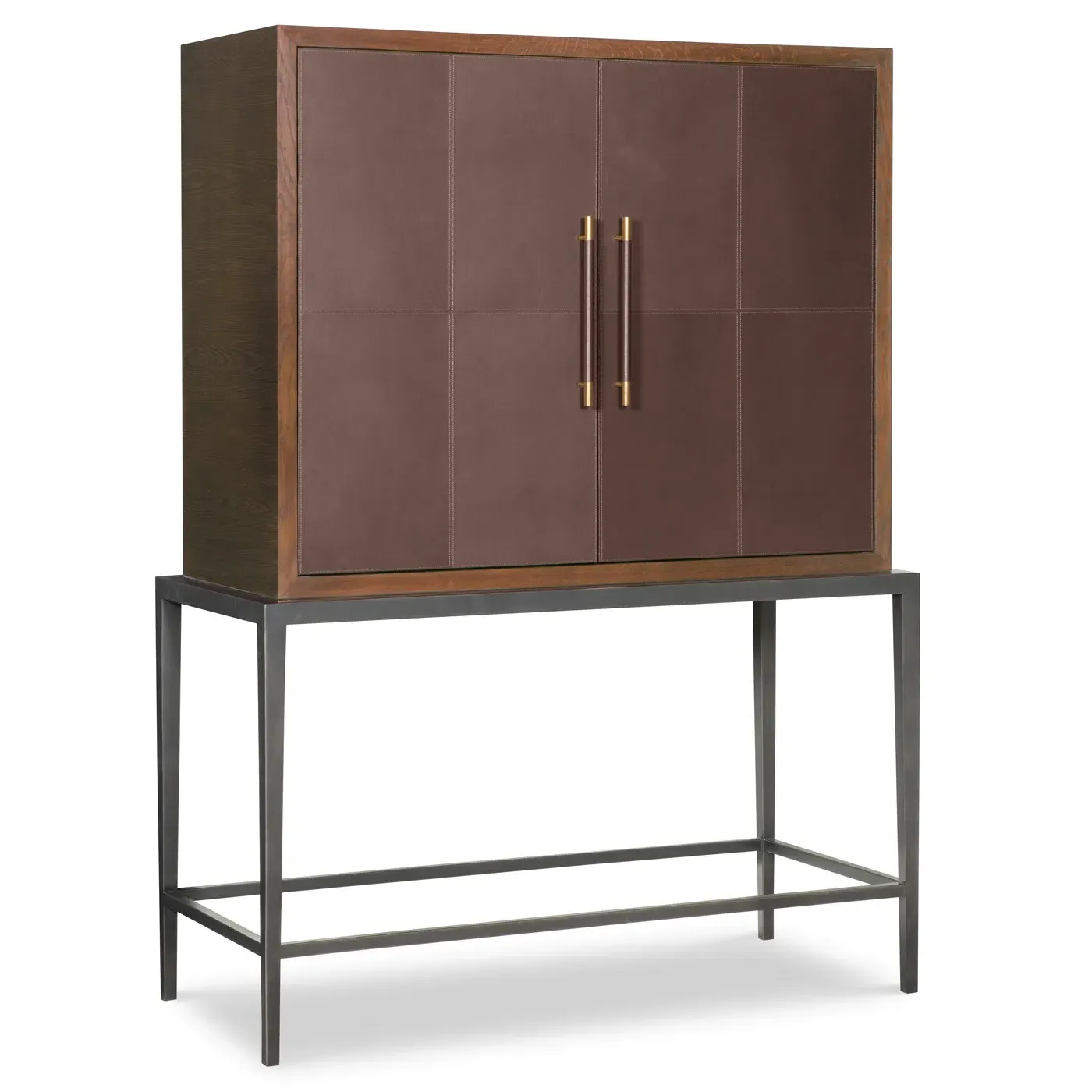 Scheffer Bar Cabinet - Brown, Oak