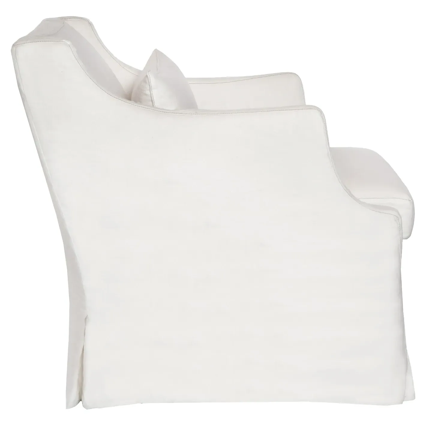 Amalia Slipcovered Occasional Arm Chair - White