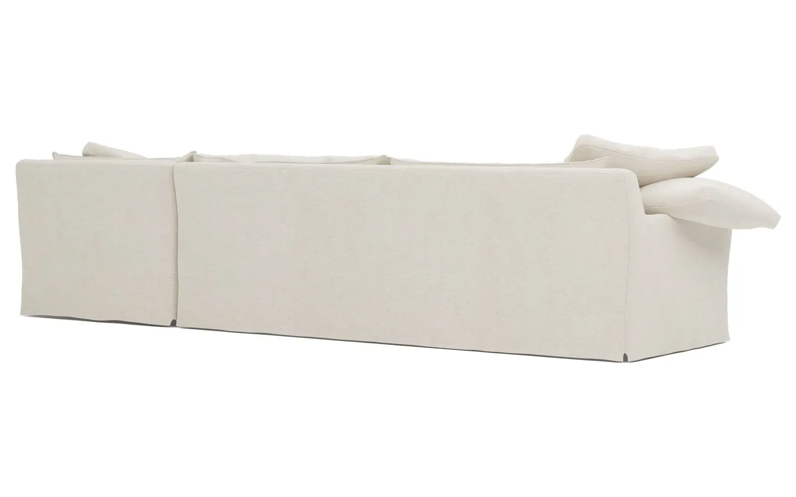Donato Left Chaise Sectional - Heathered Ivory