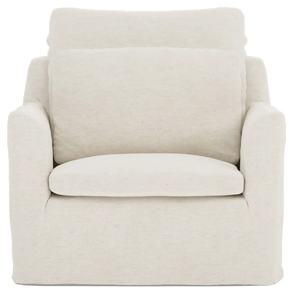 Donato Performance Slipcovered Chair - Heathered Ivory image
