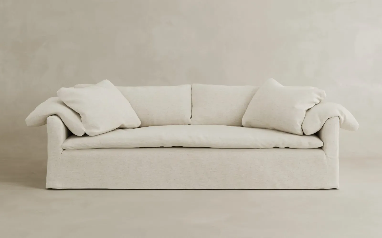 Donato Performance Slipcovered Sofa - Heathered Ivory