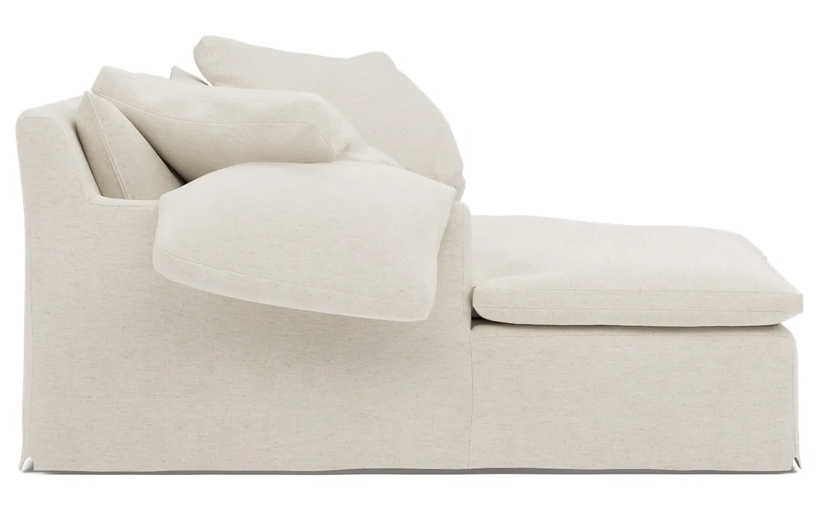 Donato Right Chaise Sectional - Heathered Ivory