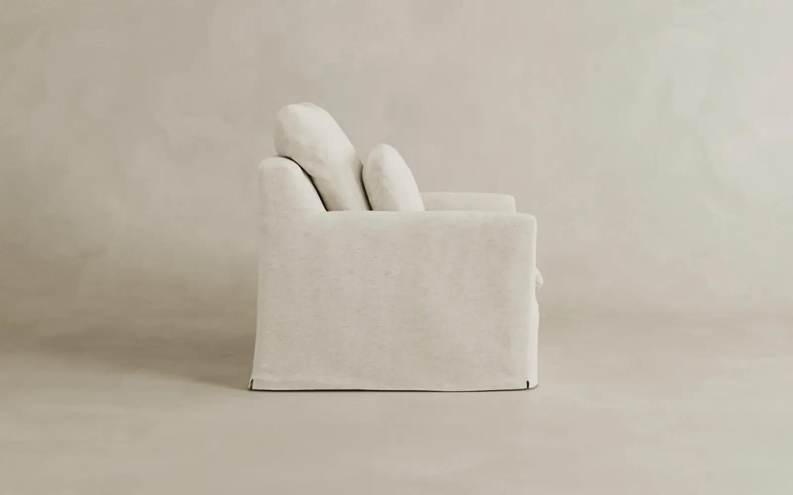 Donato Slipcovered Chair - Pure White, Linen