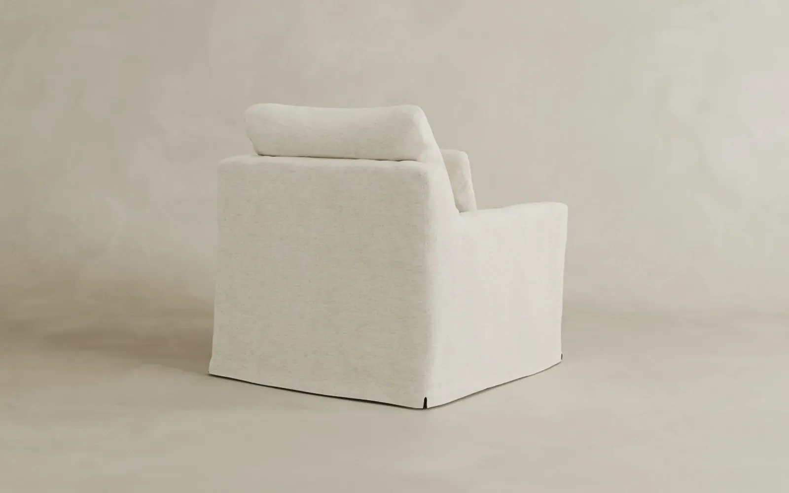 Donato Slipcovered Chair - Pure White, Linen