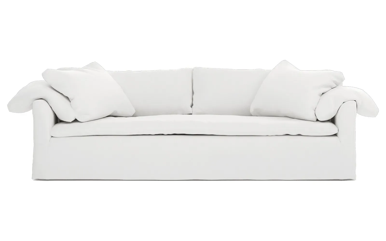 Donato Slipcovered Sofa - Pure White, Linen
