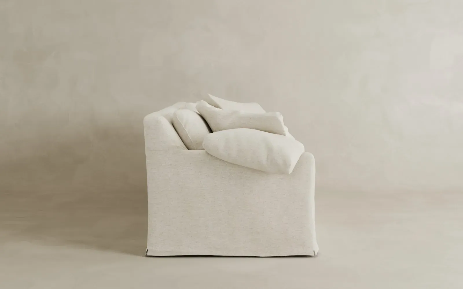 Donato Slipcovered Sofa - Pure White, Linen