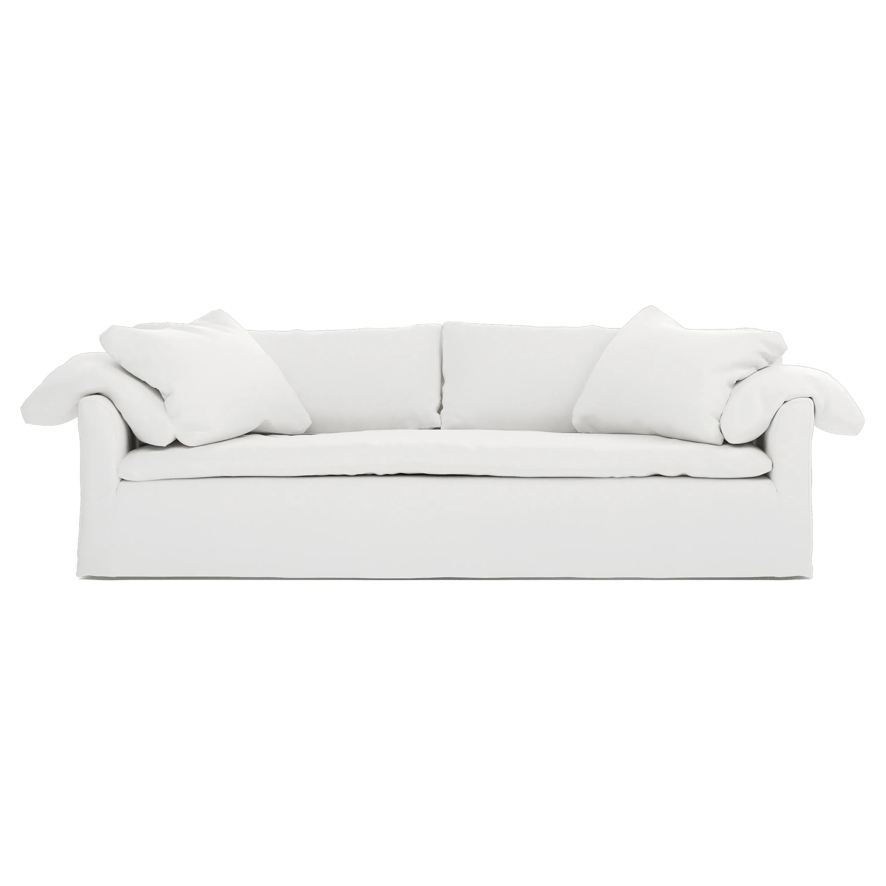 Donato Slipcovered Sofa - Pure White, Linen