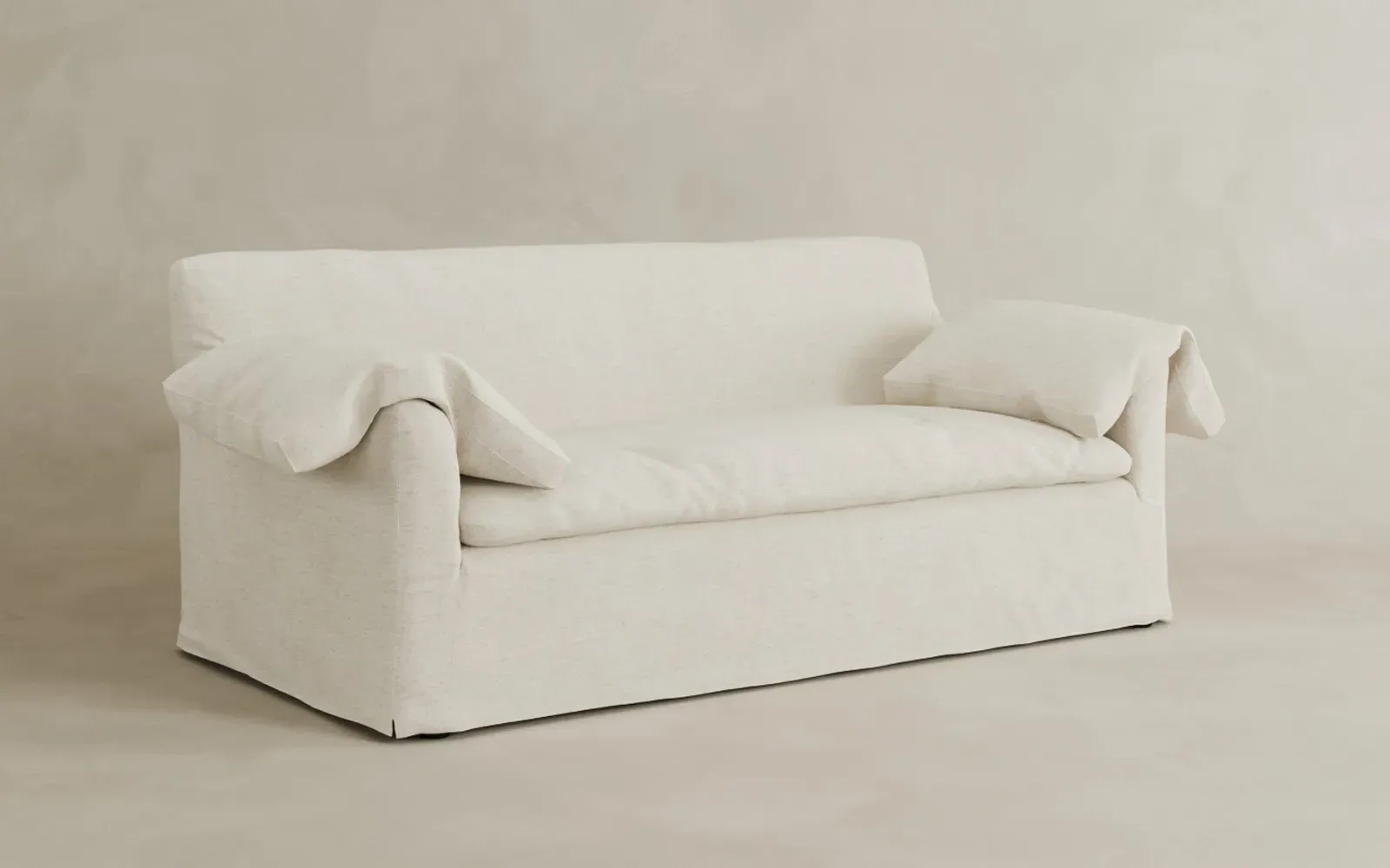 Donato Sofa - Pure White, Linen