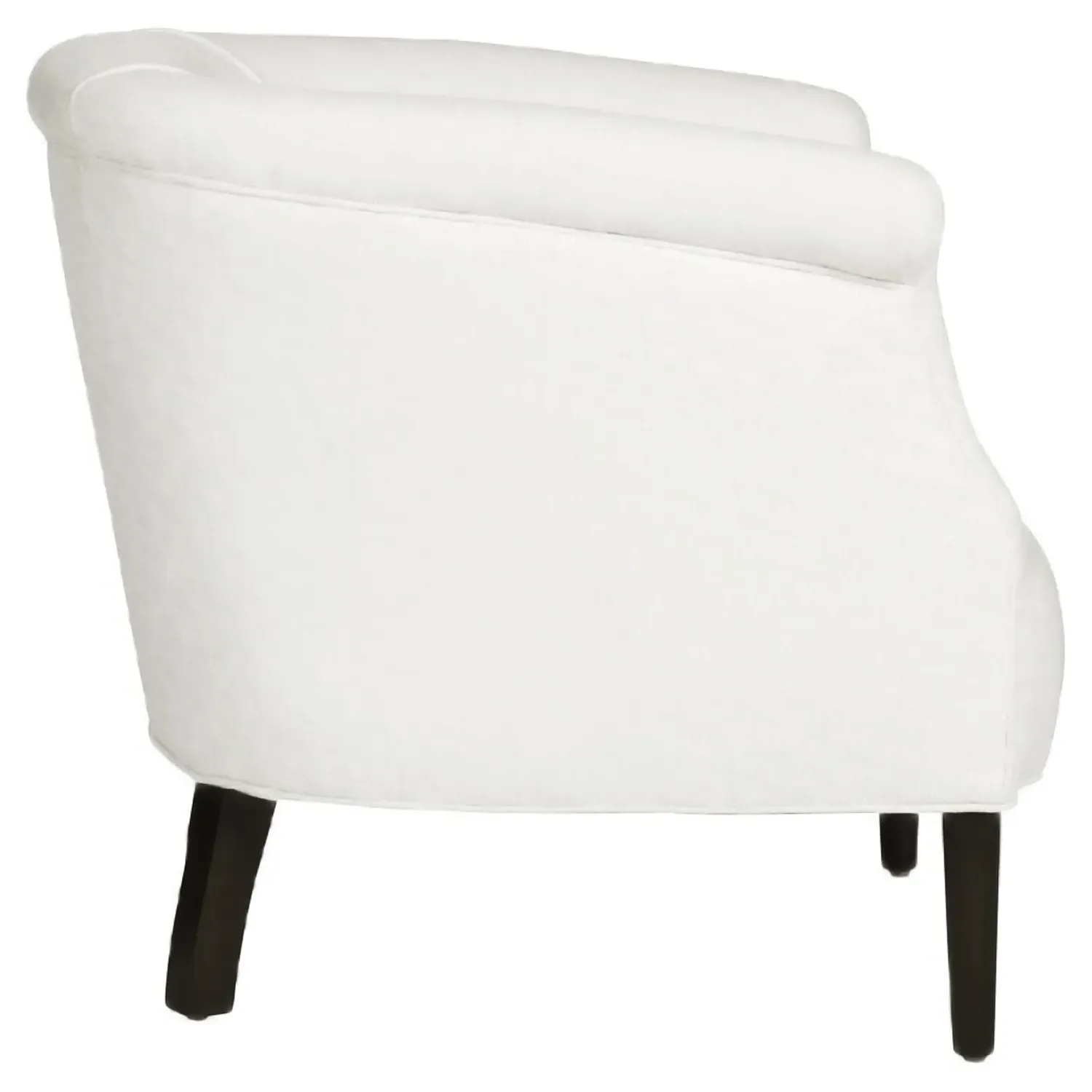 Emily Barrel Round Arm Chair - Denim White