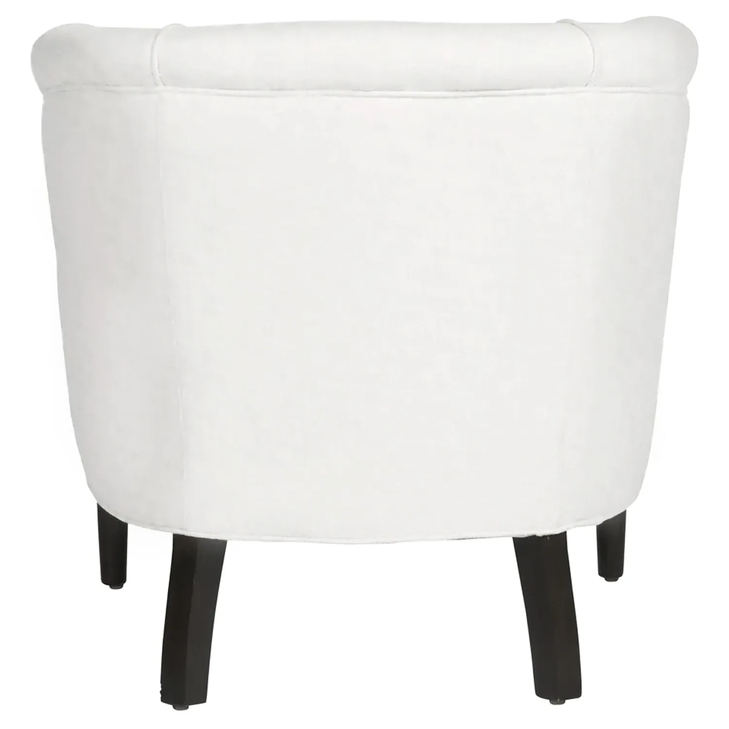 Emily Barrel Round Arm Chair - Denim White