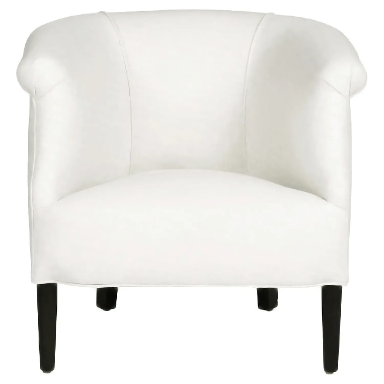 Emily Barrel Round Arm Chair - Denim White image