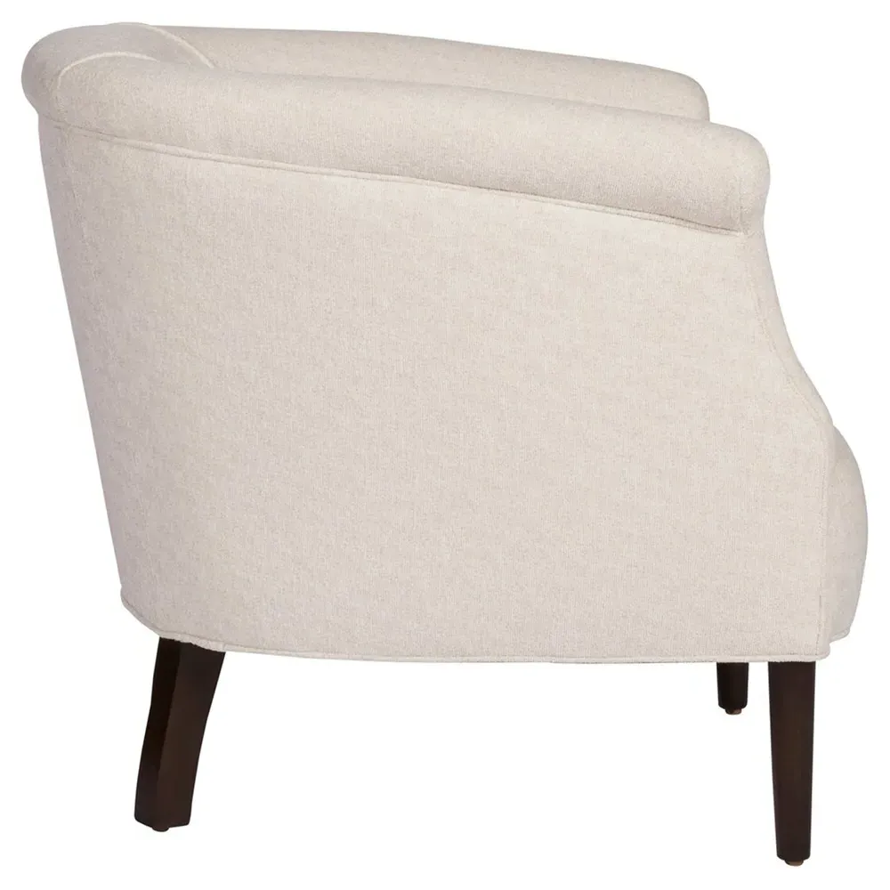 Emily Barrel Round Arm Chair - Lucerne Vanilla