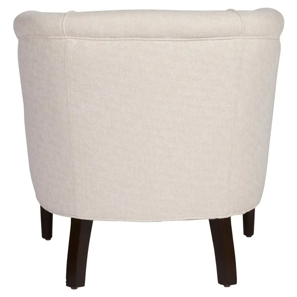 Emily Barrel Round Arm Chair - Lucerne Vanilla