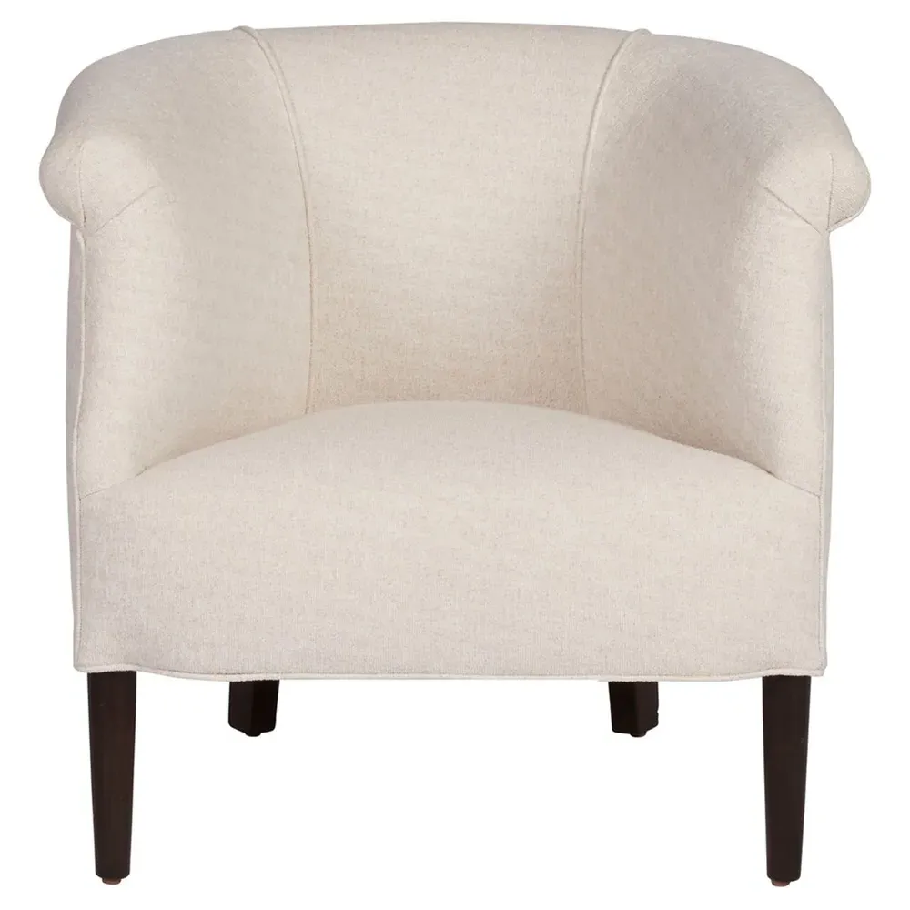 Emily Barrel Round Arm Chair - Lucerne Vanilla