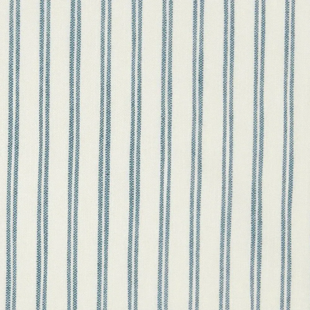 Isabel Blue Striped Upholstered Floor Mirror