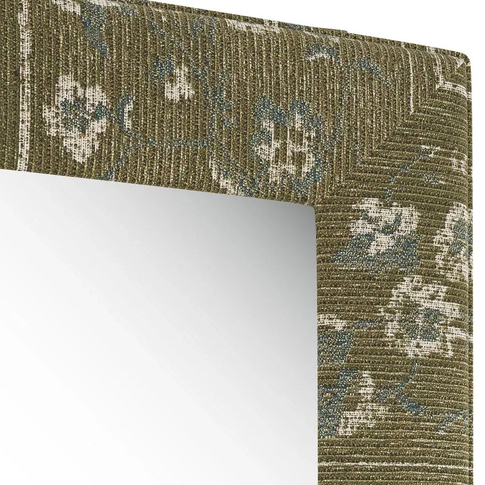Isabel Upholstered Floor Mirror - Forest Fir