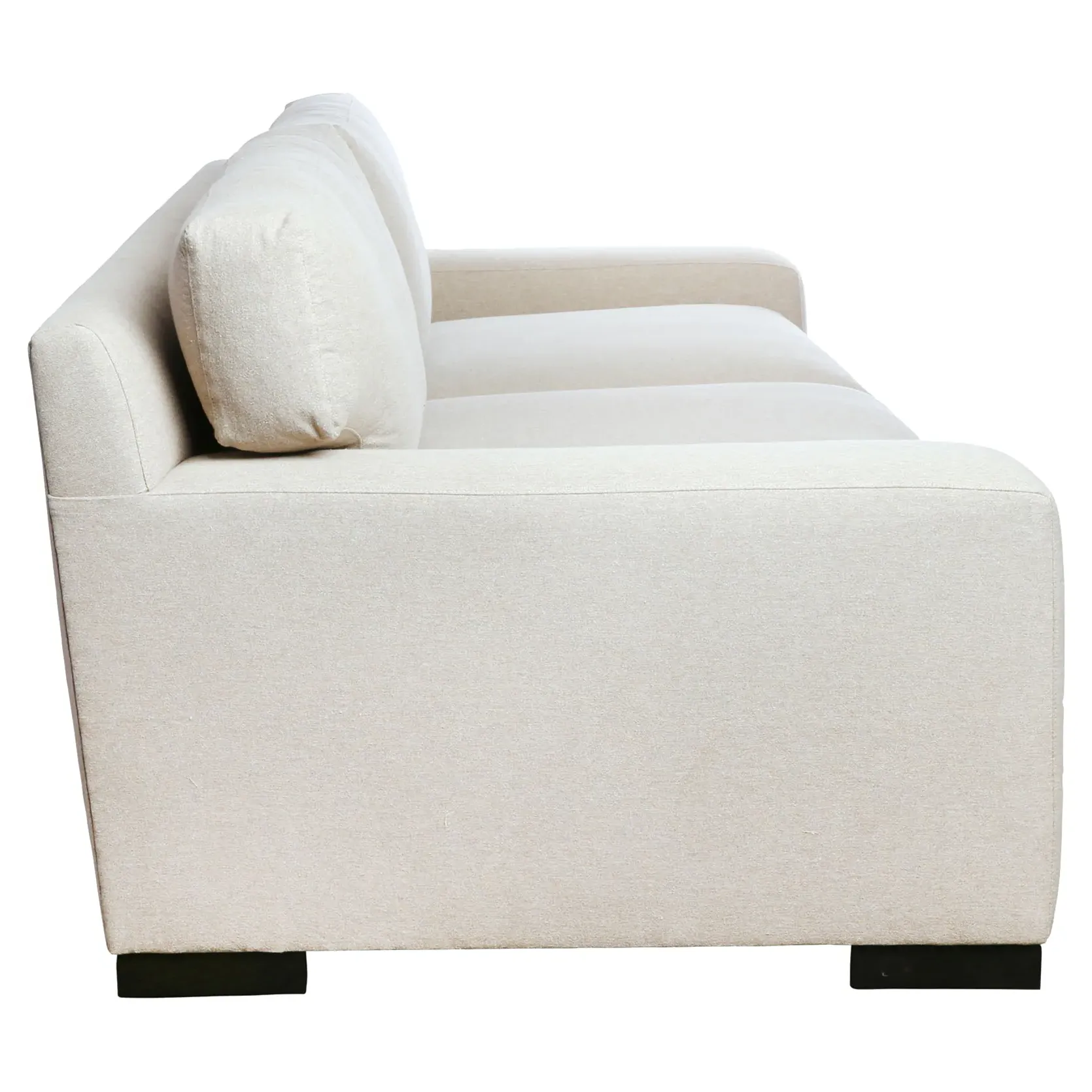 Loft 84-inch Upholstered Sofa - Cream, Cotton