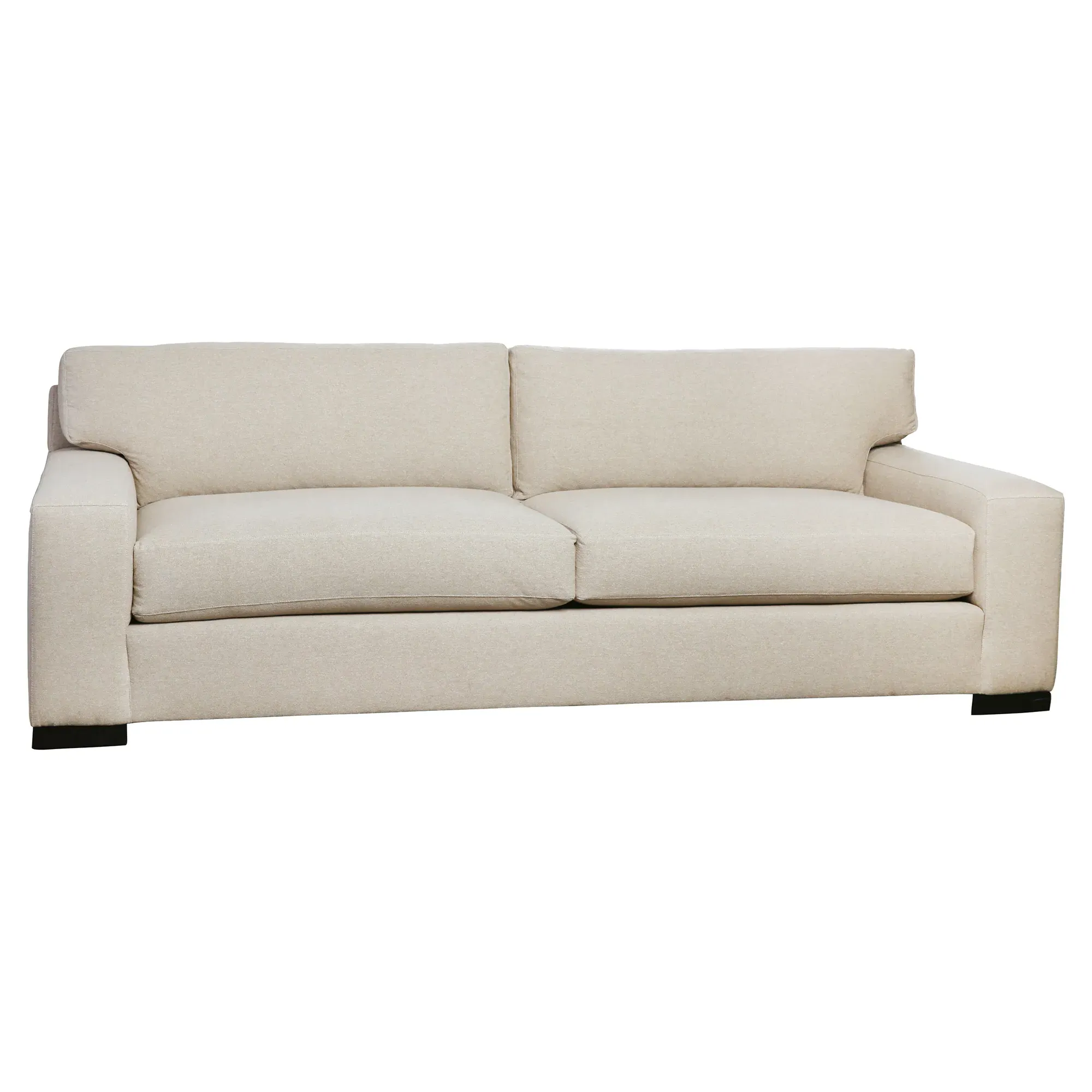 Loft 96-inch Upholstered Sofa - Beige, Cotton