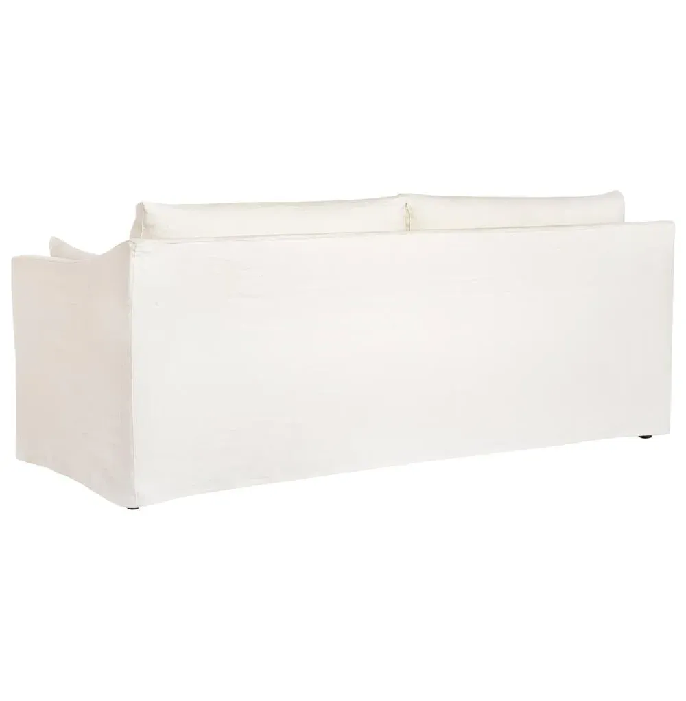 Rebecca Coastal Slipcovered Sofa - White