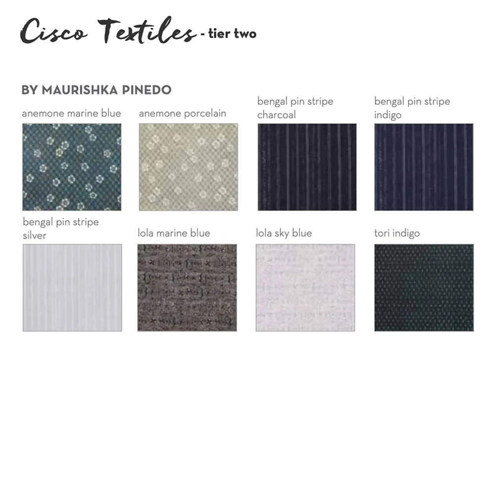 Seda Coastal L-Shaped Sectional Sofa Right Arm - Denim White