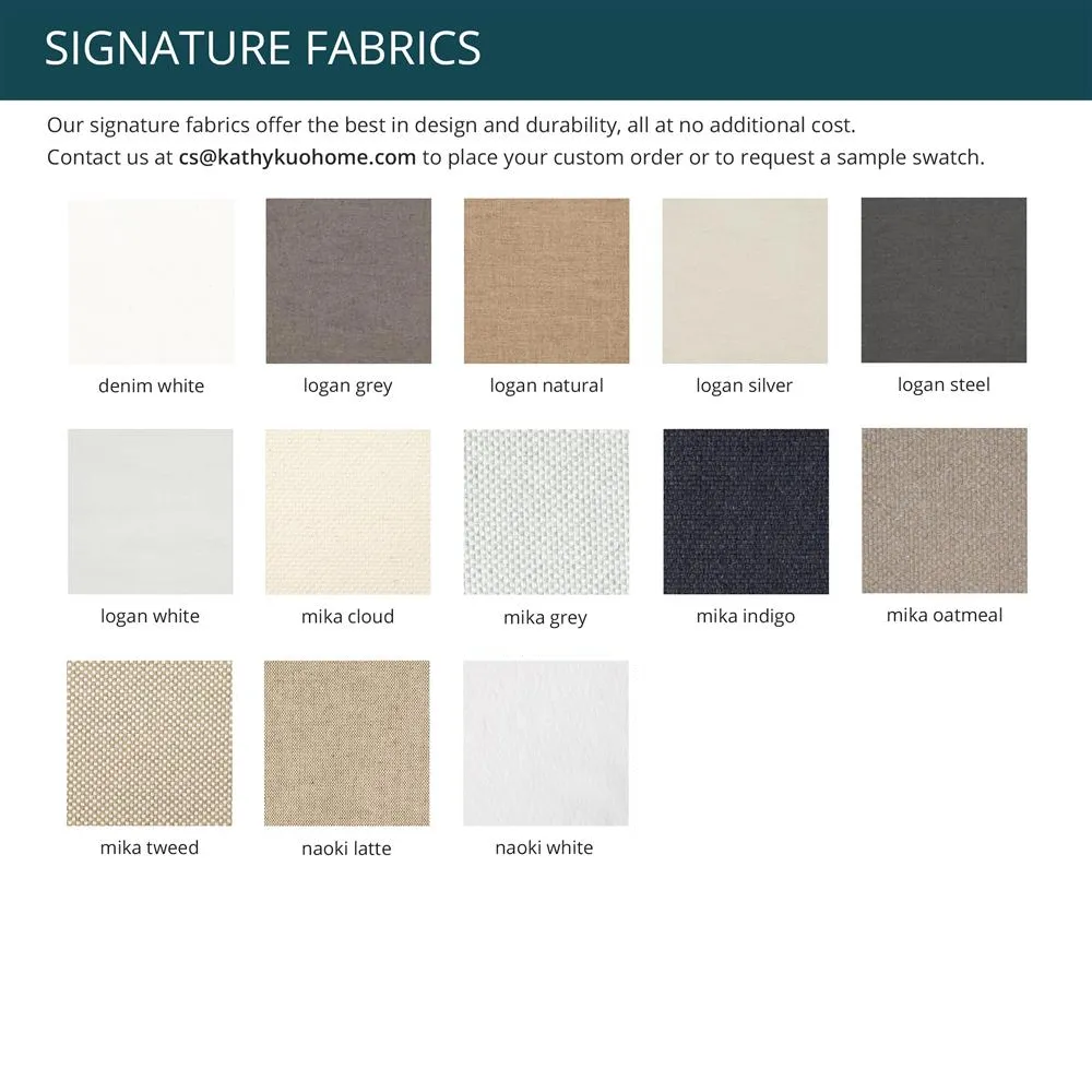 Seda Denim Slipcovered Ottoman Bench - White, Cotton