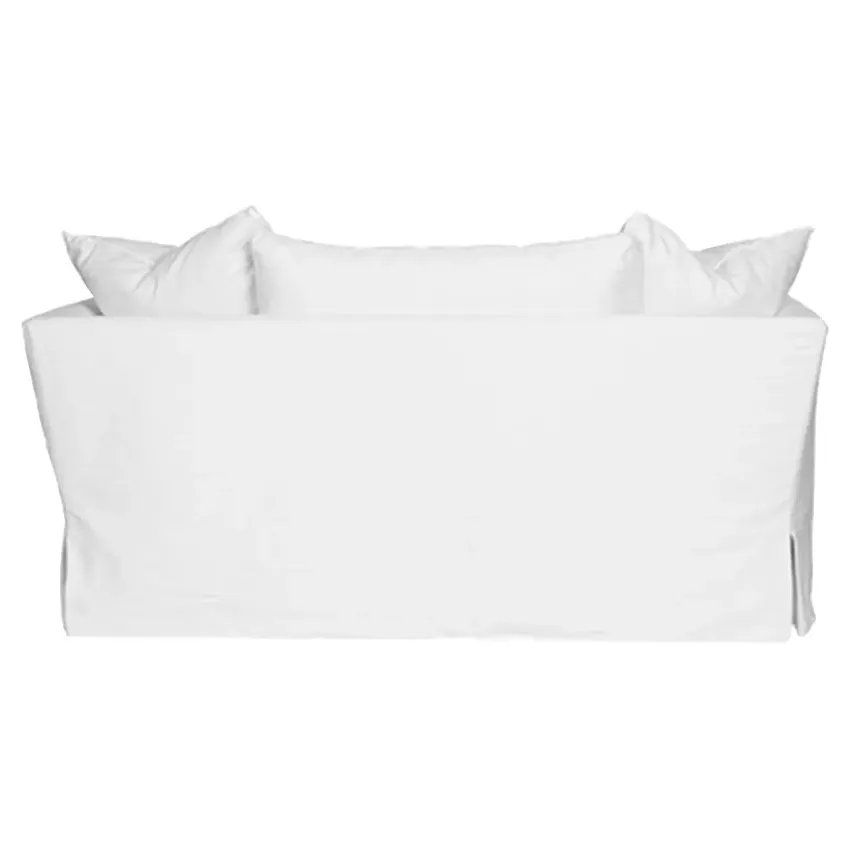 Seda Slip Cover Loveseat - White, Cotton