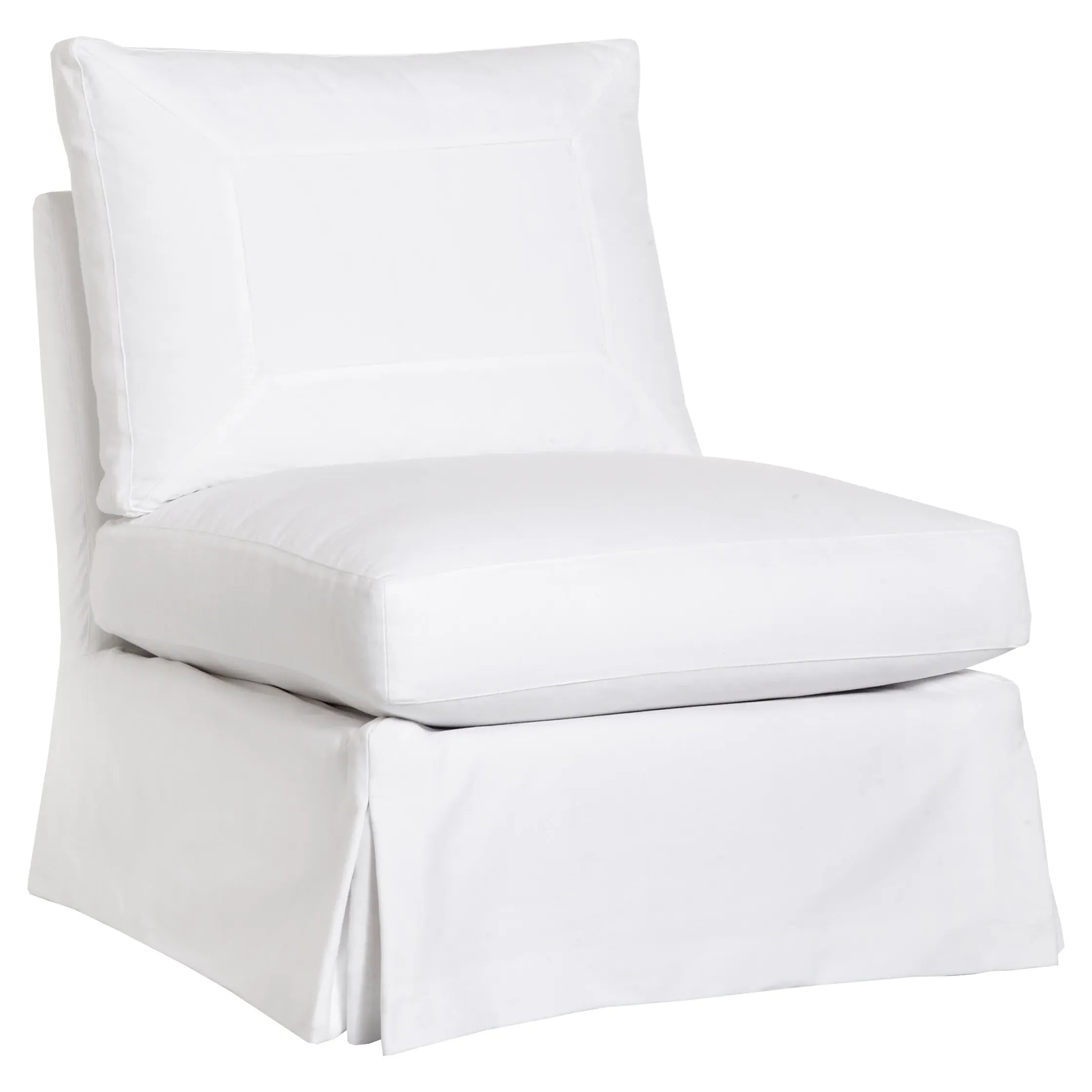 Seda Swivel Occasional Chair - White, Cotton image