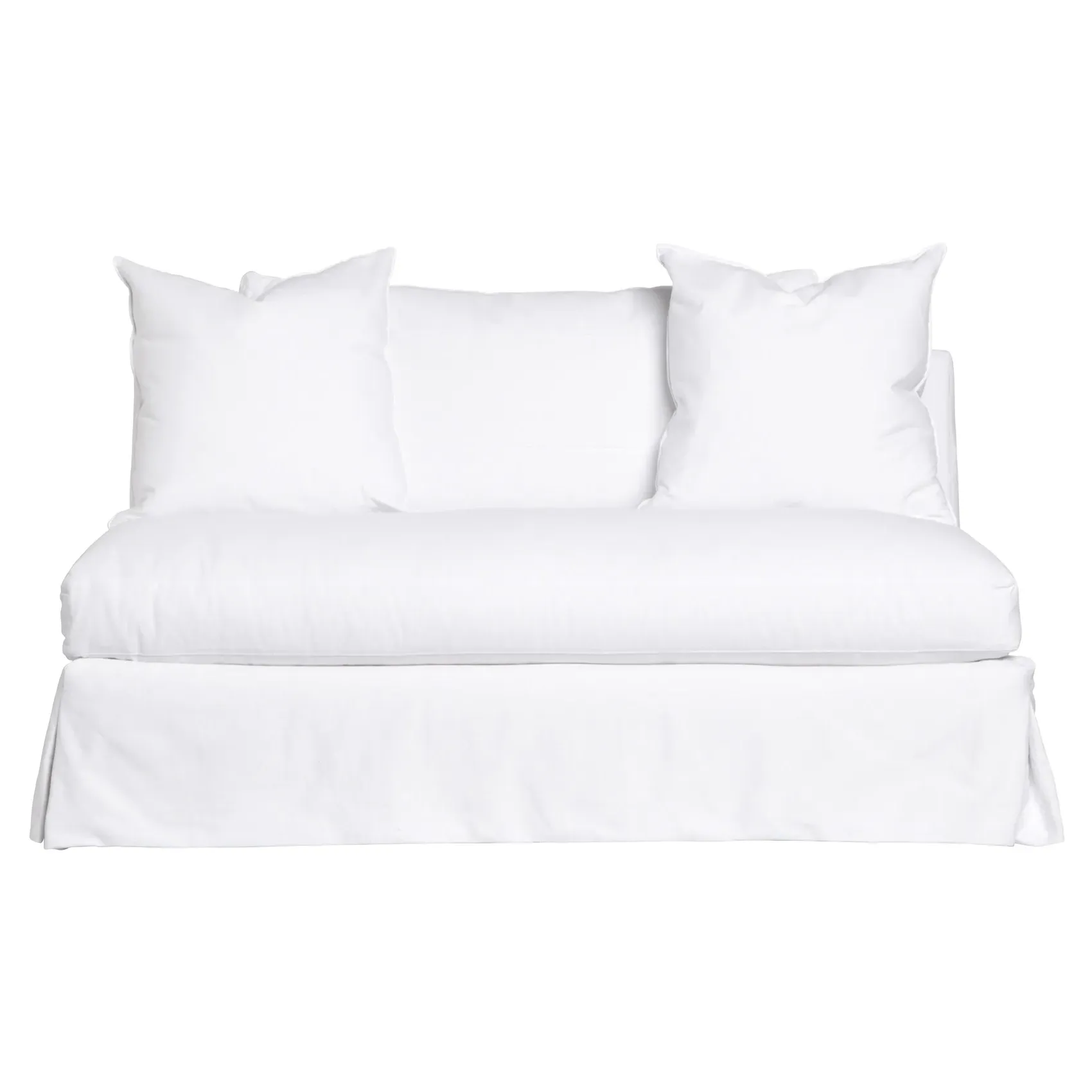 Seda U-Shaped Sectional Sofa - White, Cotton