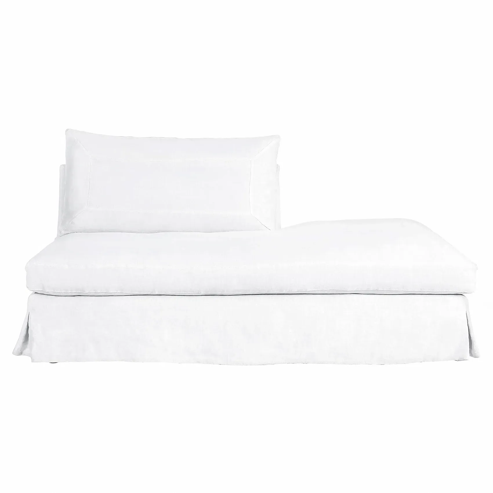 Seda U-Shaped Sectional Sofa - White, Cotton