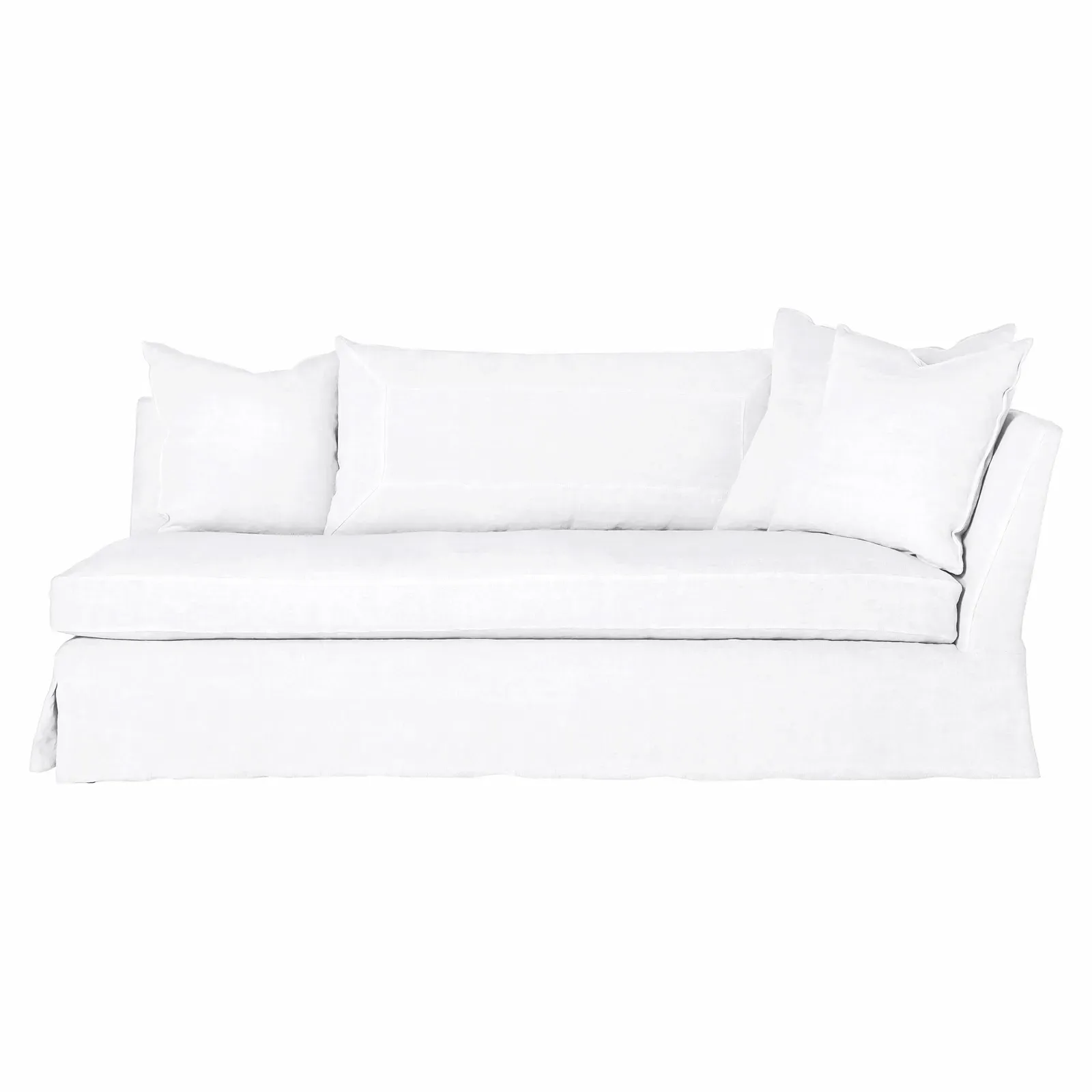 Seda U-Shaped Sectional Sofa - White, Cotton