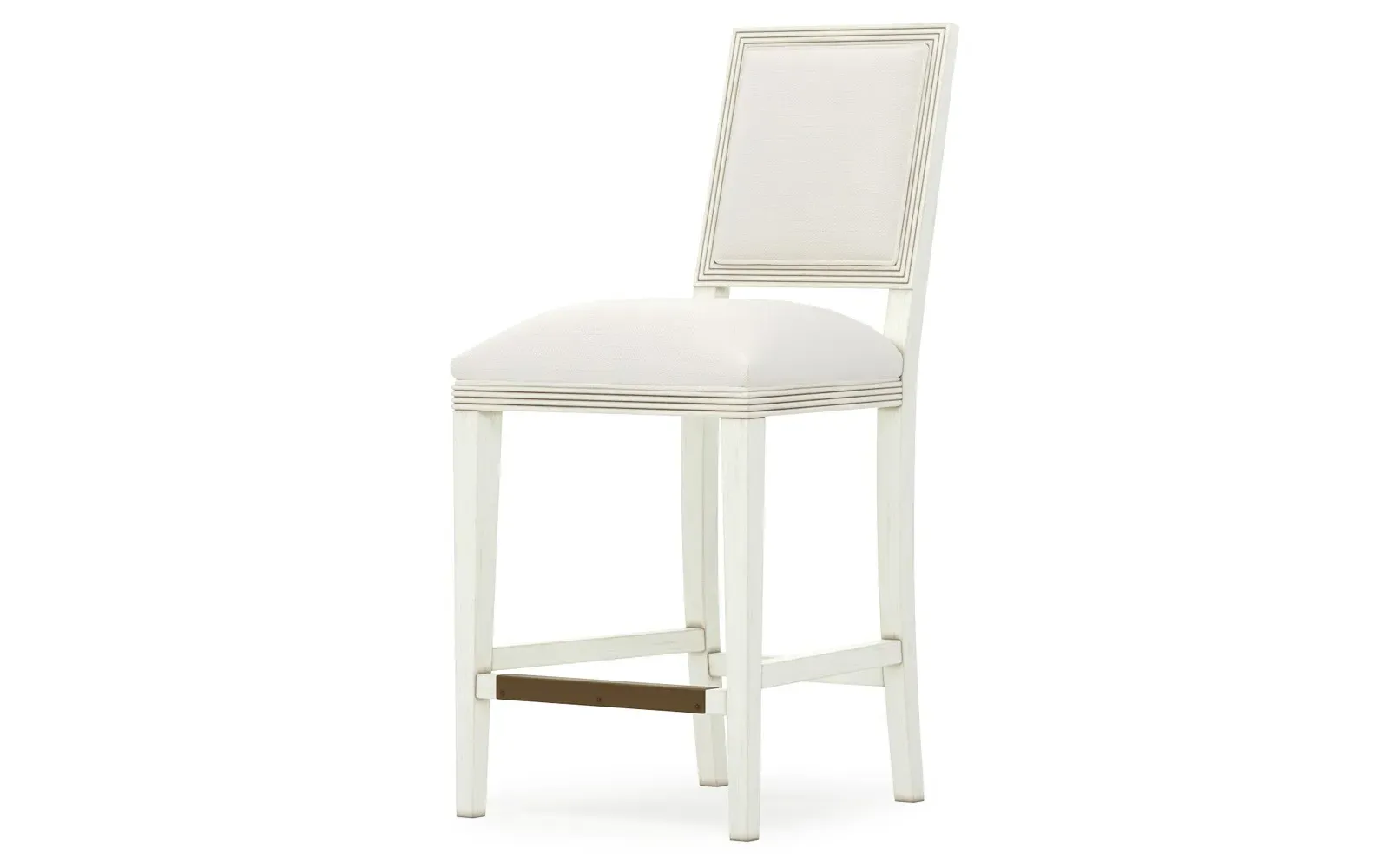 Amalfi Counter Stool - White Lace, White Oak