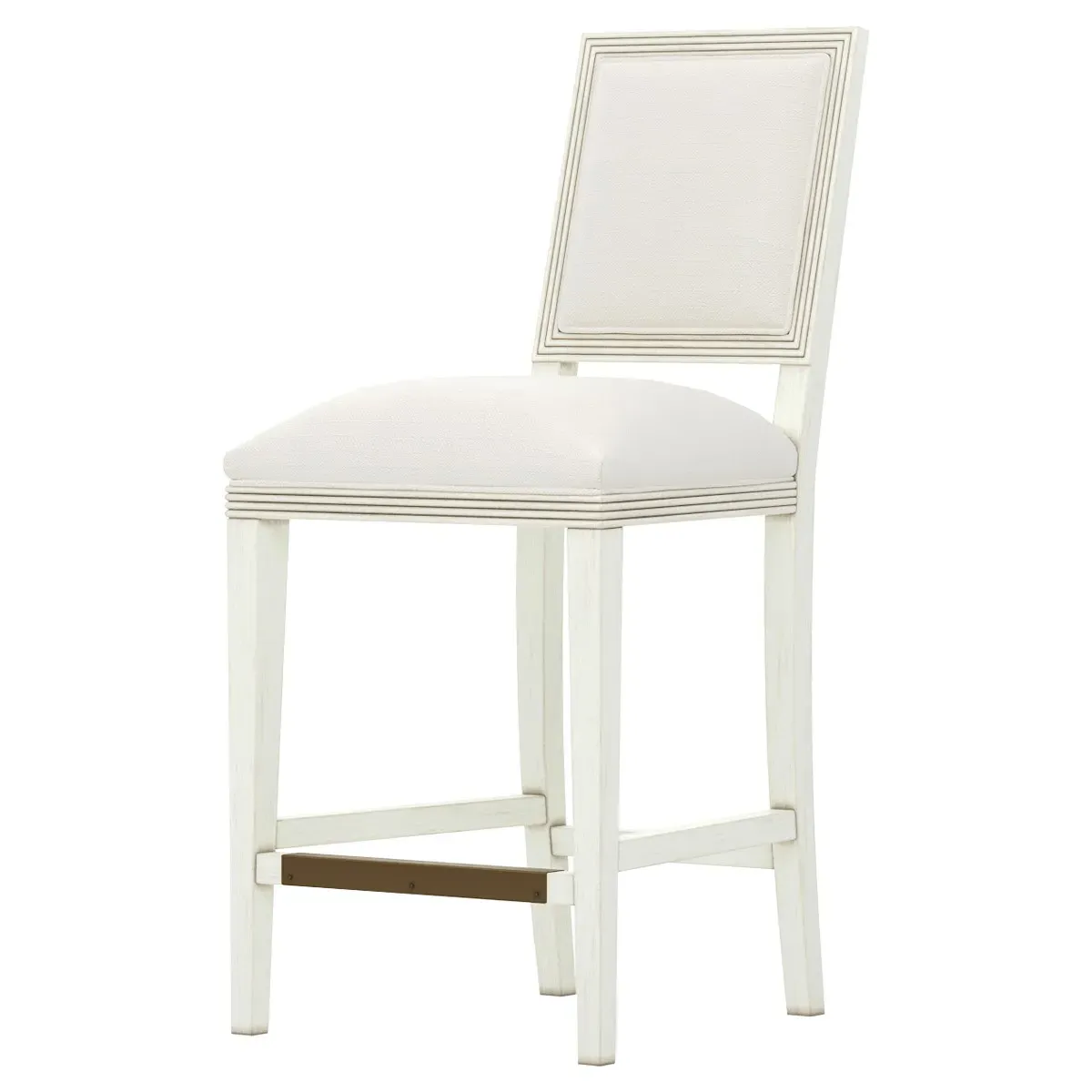 Amalfi Counter Stool - White Lace, White Oak