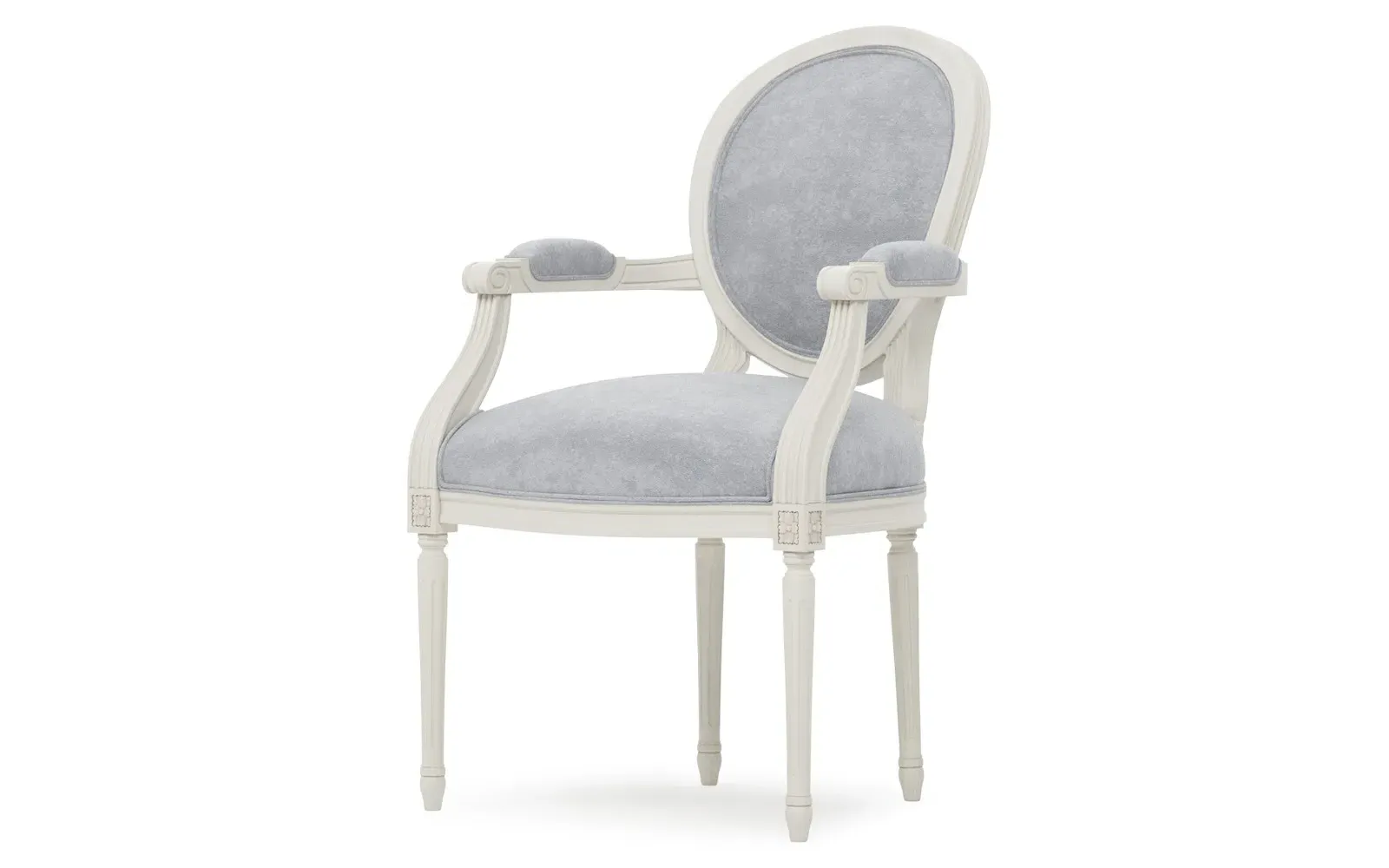 Anne Arm Chair - Coastal Haze, Velvet