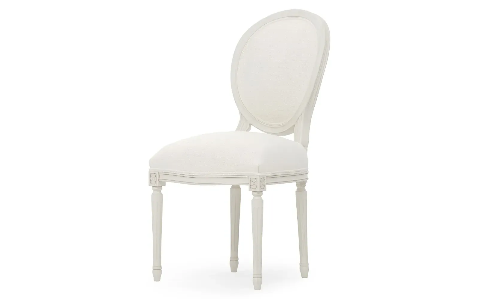 Anne Performance Side Chair - White Lace, European Birch