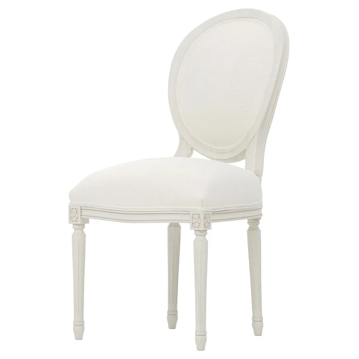 Anne Performance Side Chair - White Lace, European Birch