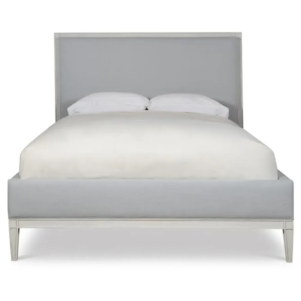 Blythe Queen Size Bed Frame - Light Blue, Oak image