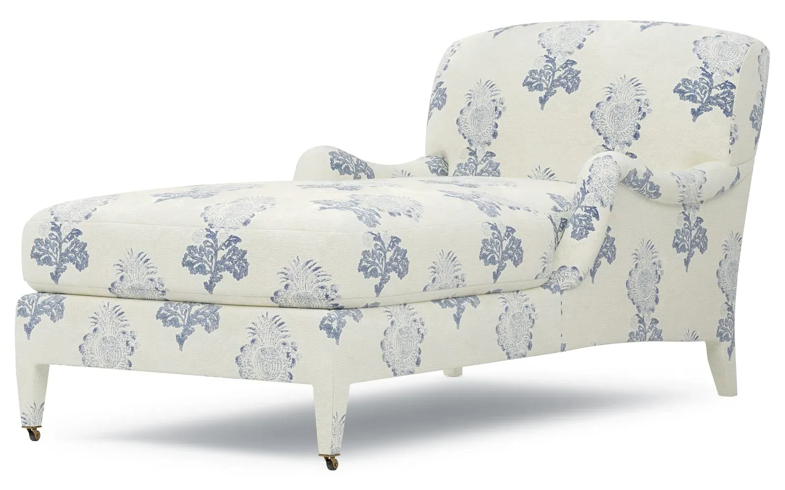 Dorset Botanical Chaise - Whisper Blue