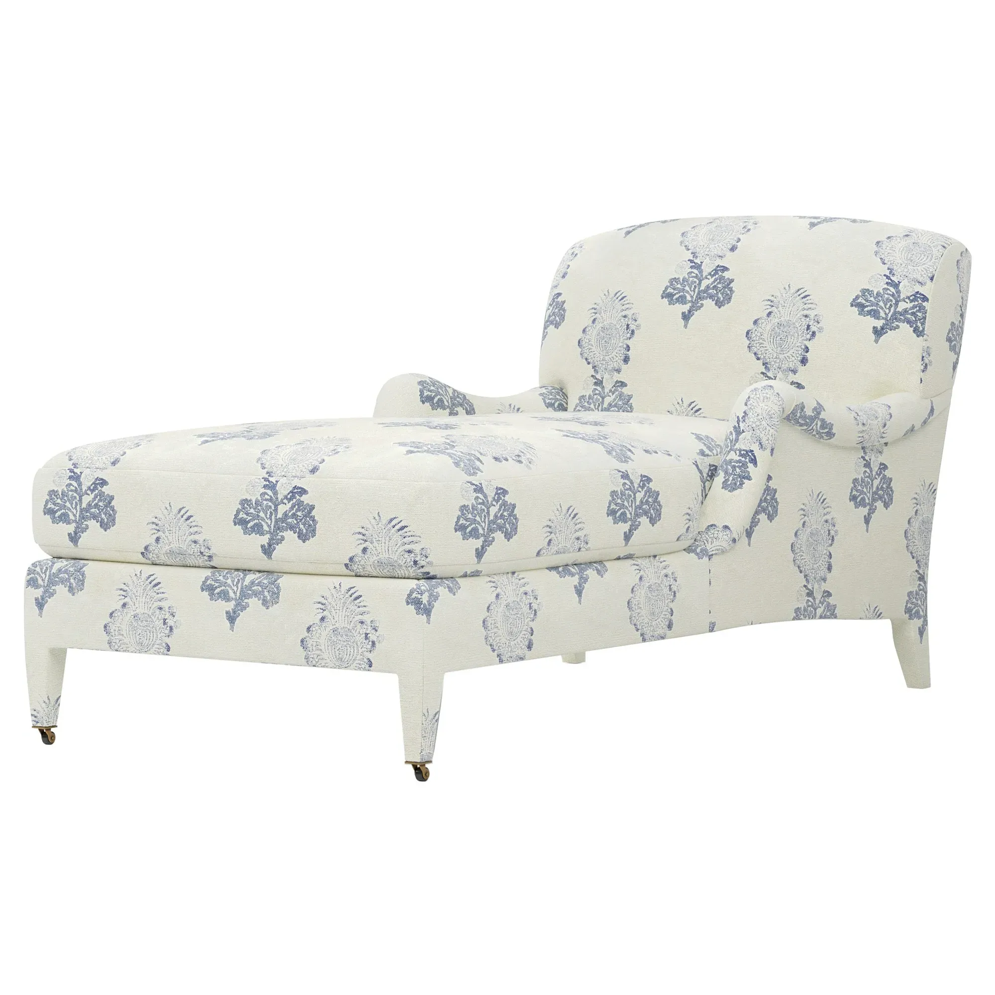 Dorset Botanical Chaise - Whisper Blue