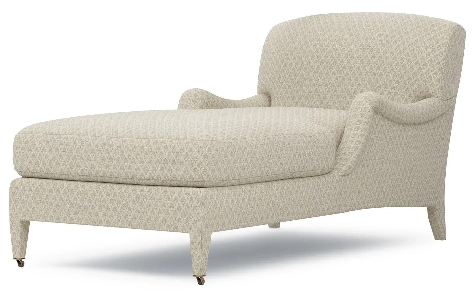 Dorset Diamond Patterned Chaise - Sandstone