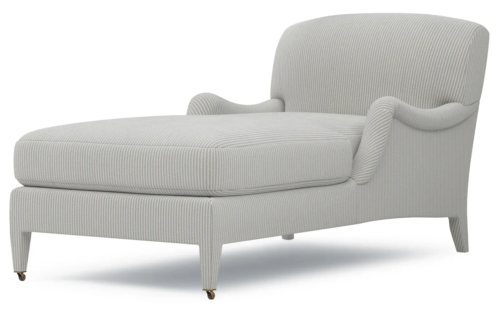 Dorset Stripe Chaise - Hamptons Blue