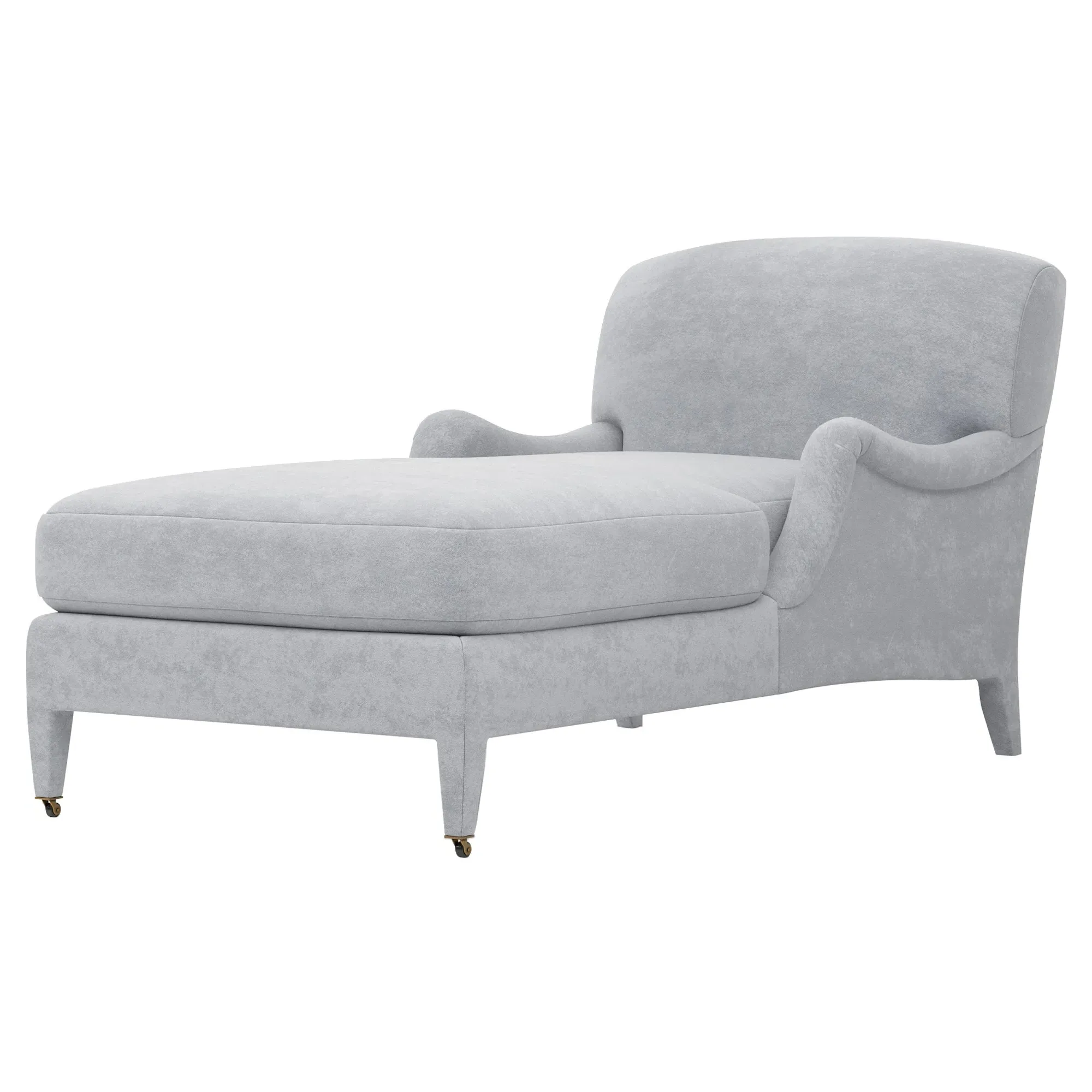 Dorset Velvet Chaise - Coastal Haze image