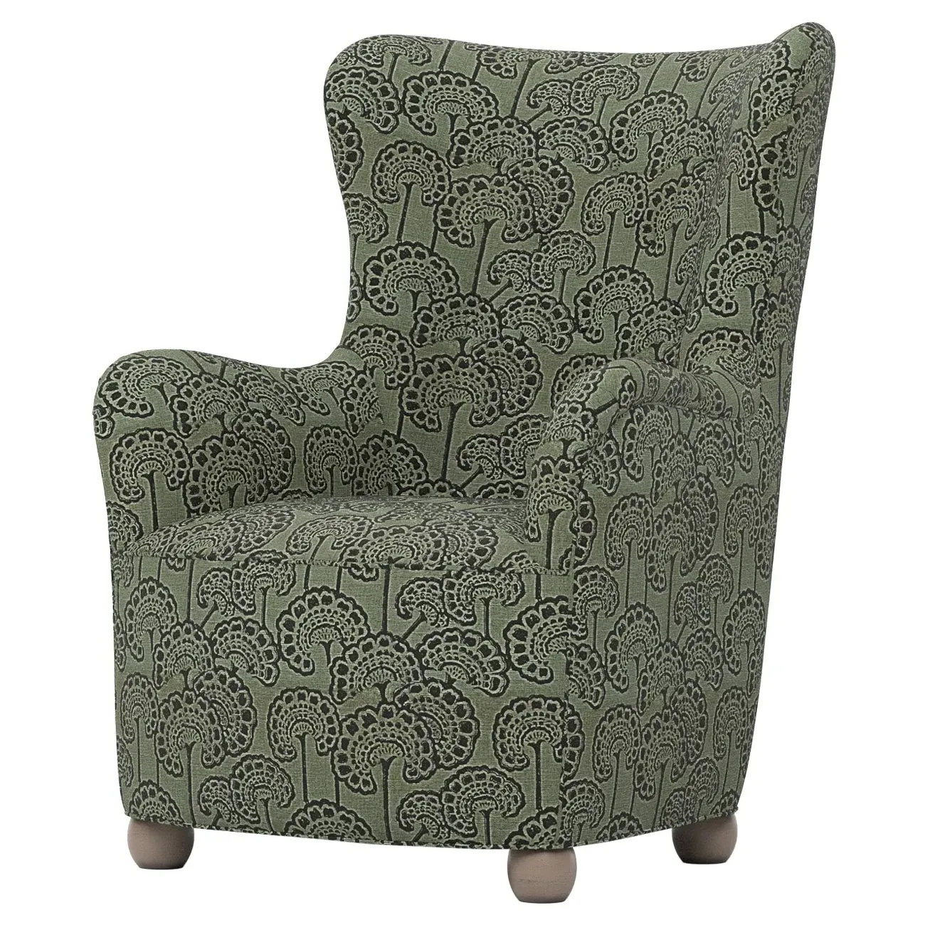 Edgar Wing Chair - Artichoke, Linen