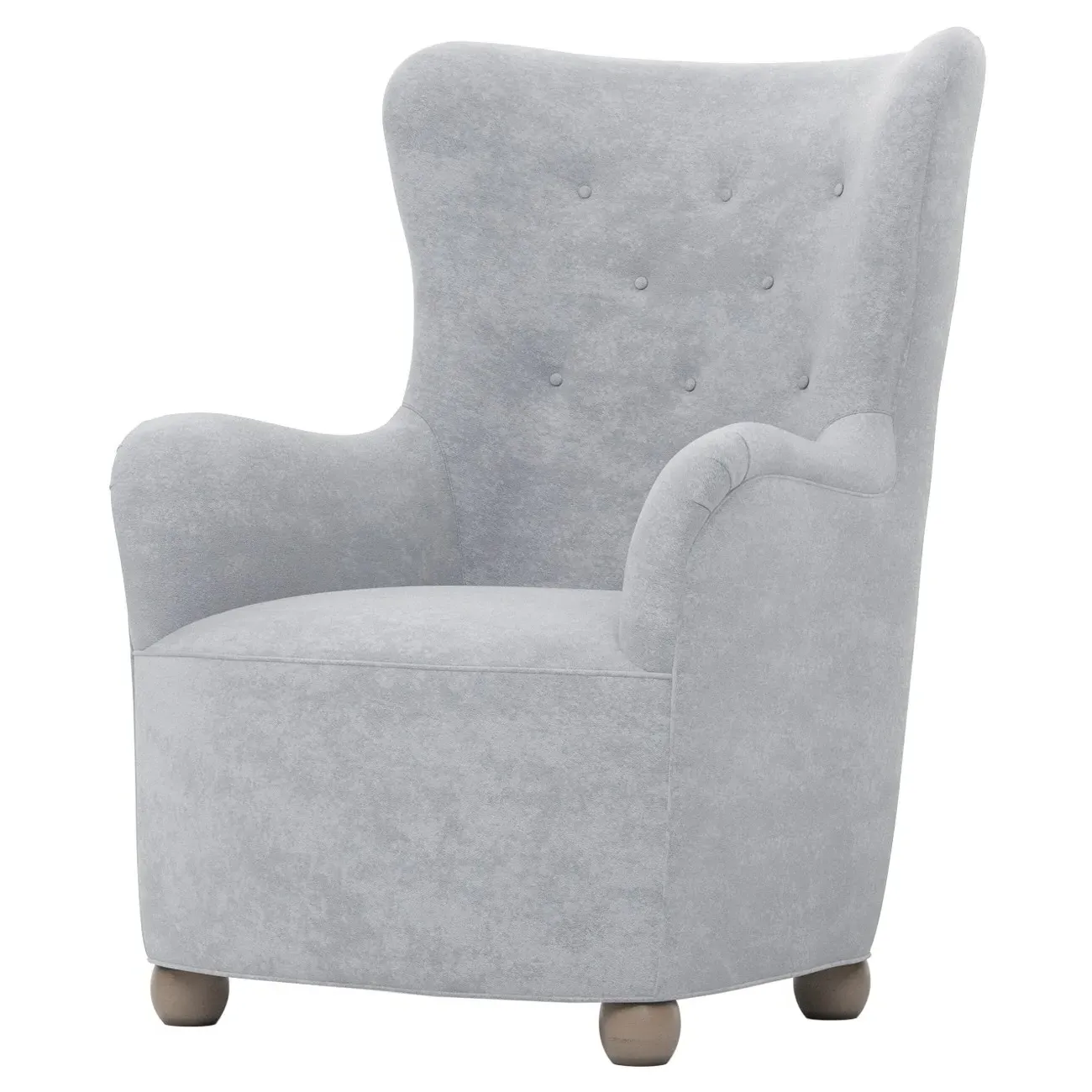 Edgar Wing Chair - Coastal Haze