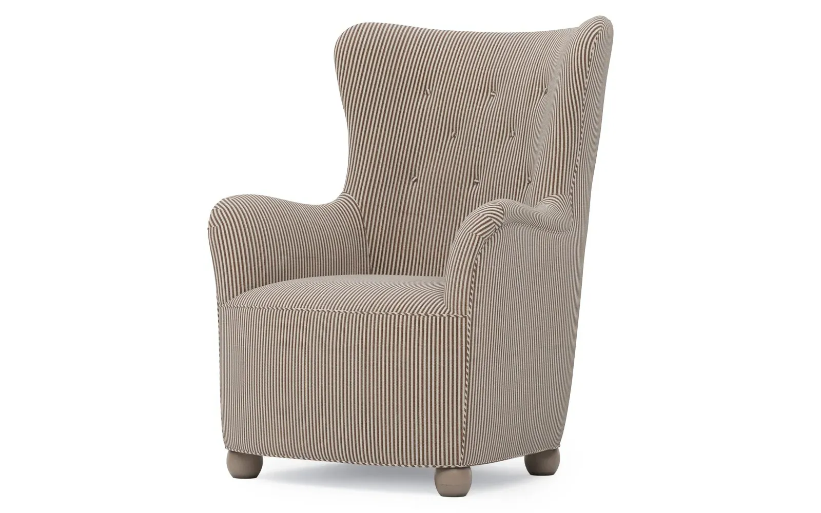 Edgar Wing Chair - Coffee