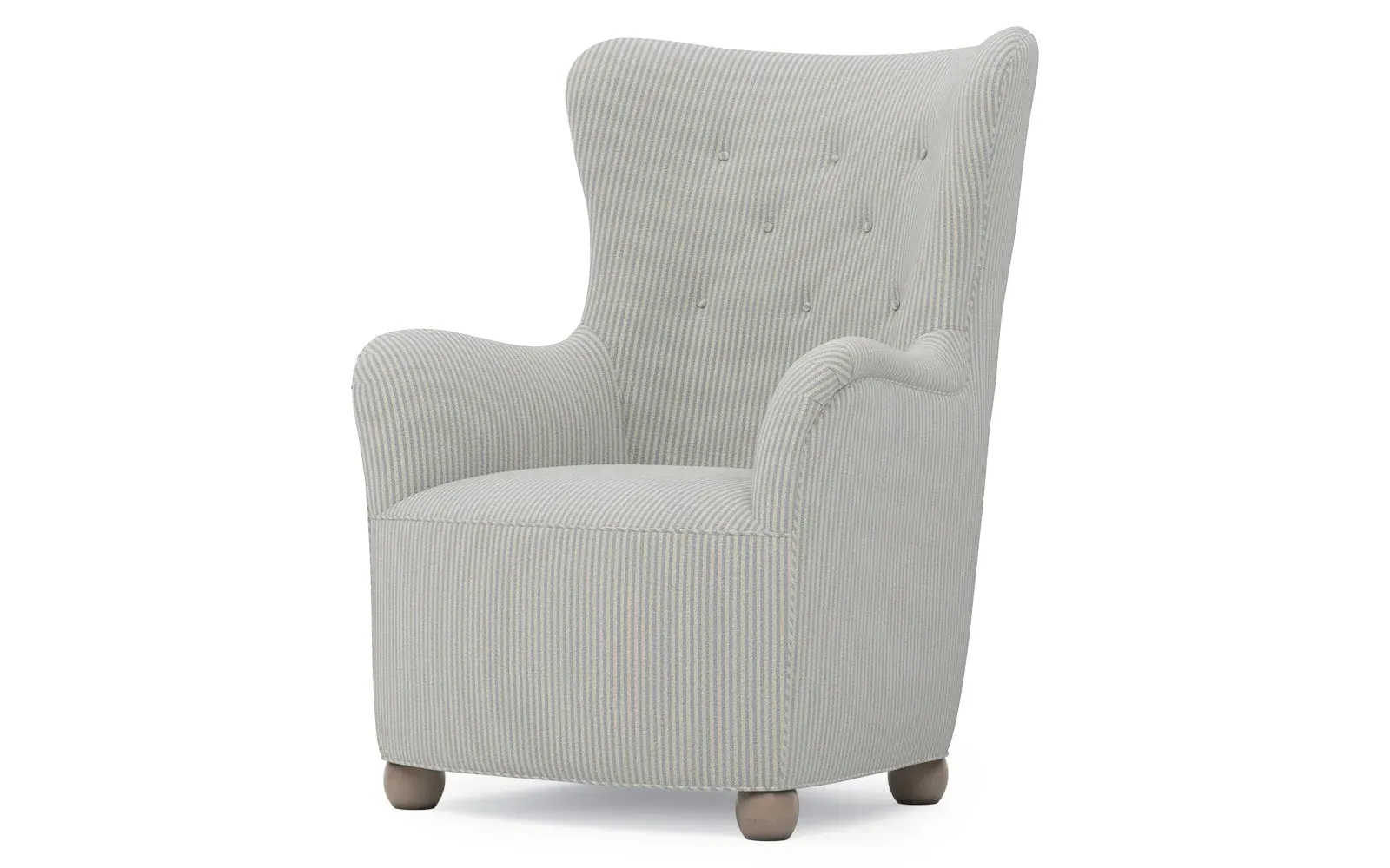 Edgar Wing Chair - Hamptons Blue